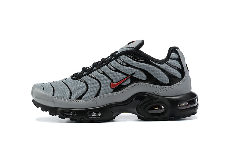 Nike air max plus grey cheap and red