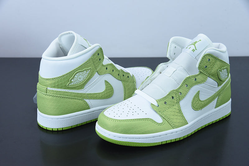 Air Jordan 1 Mid - Green Python