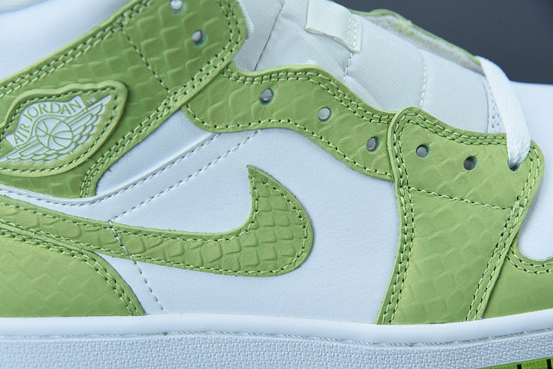 Air Jordan 1 Mid - Green Python