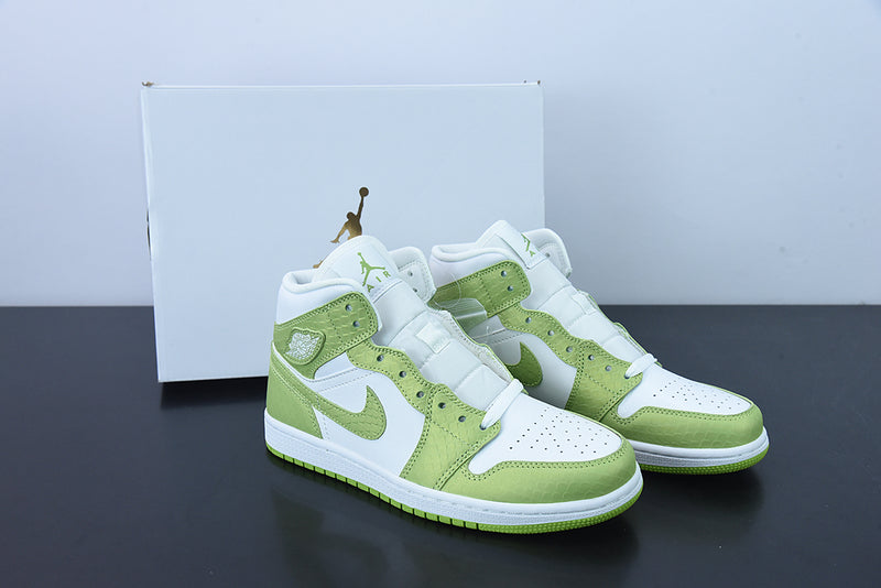 Air Jordan 1 Mid - Green Python