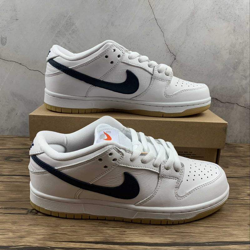 Dunk Low - Orange Label White Navy