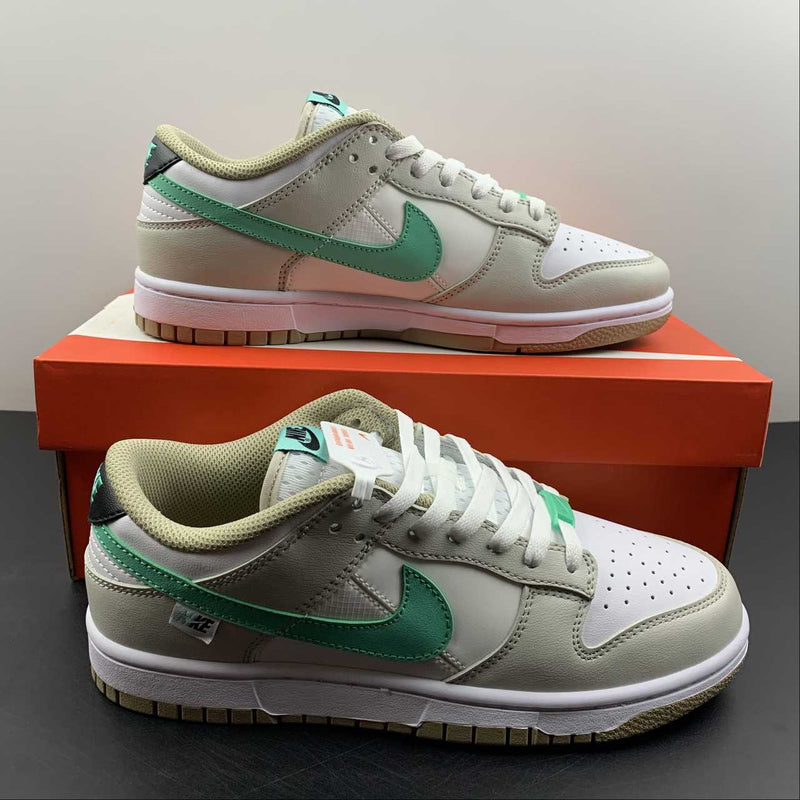 Dunk Low - Split Seam White Tan Mint