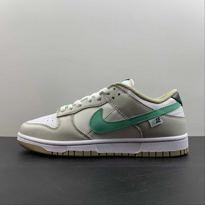 Dunk Low - Split Seam White Tan Mint