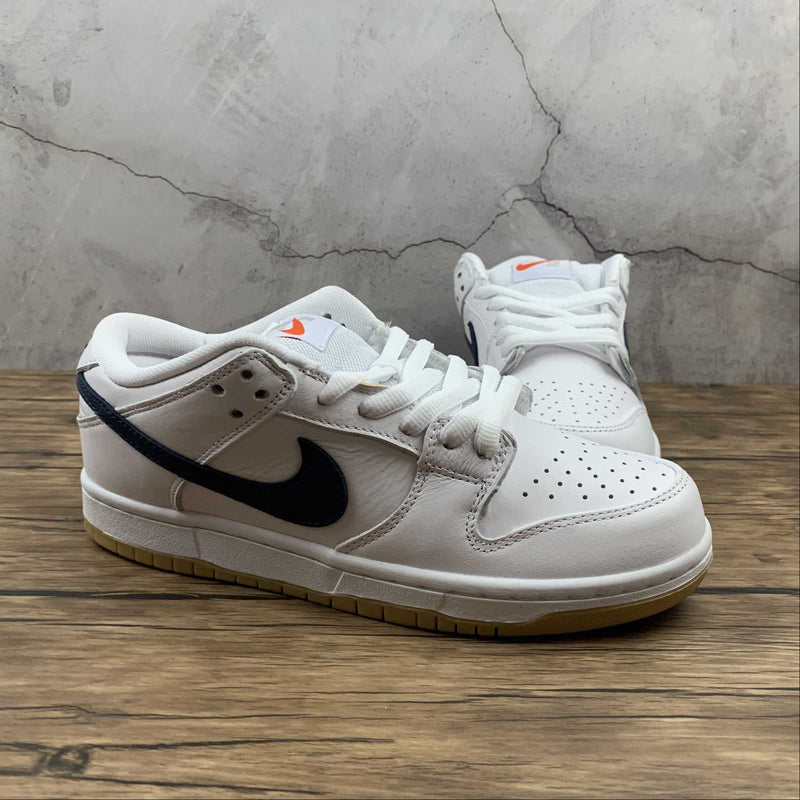 Dunk Low - Orange Label White Navy