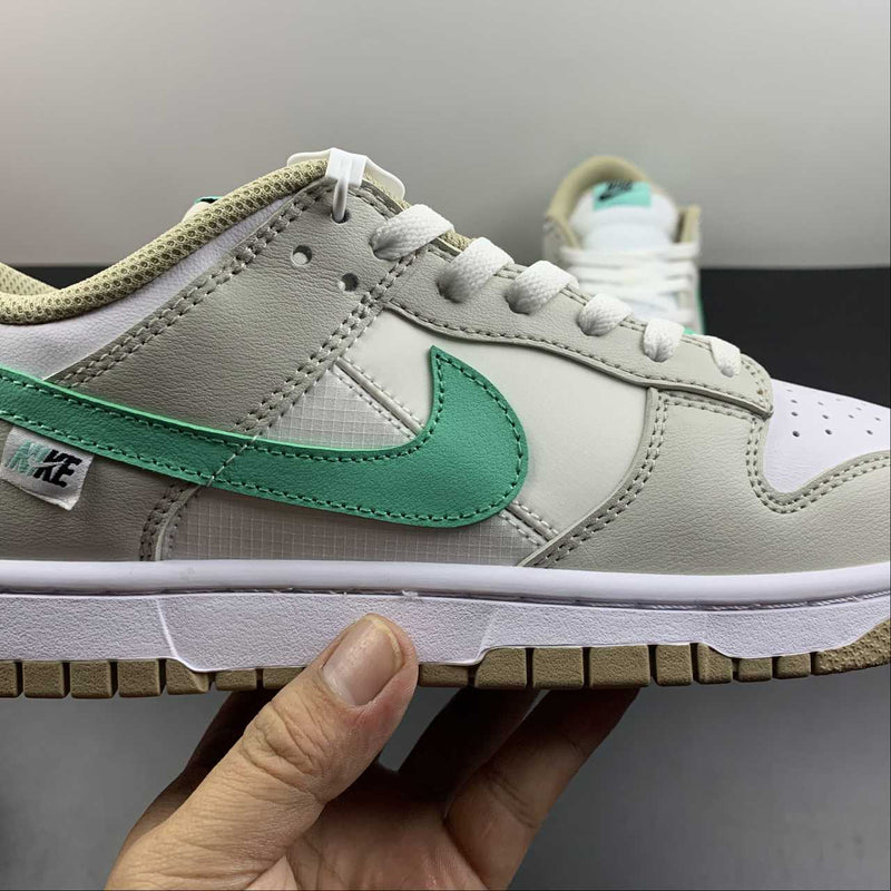 Dunk Low - Split Seam White Tan Mint