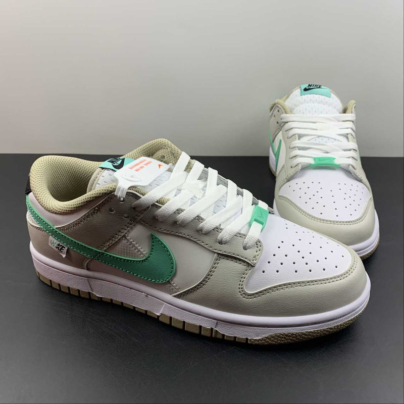 Dunk Low - Split Seam White Tan Mint