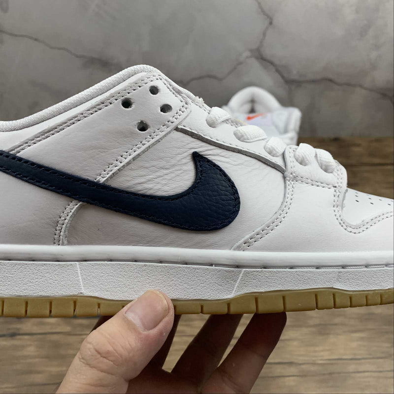 Dunk Low - Orange Label White Navy